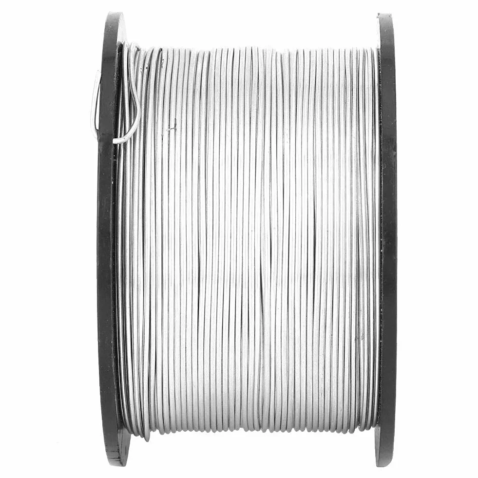4 Rotolo di Filo di Acciaio Tondo, 110 m 0,8 mm di Bobina di Filo di Legatura per Tondo per Cemento Armato, Bobina di Filo per Tiranti per Tondo per Cemento Armato, per Legatrice Automatica di Barre